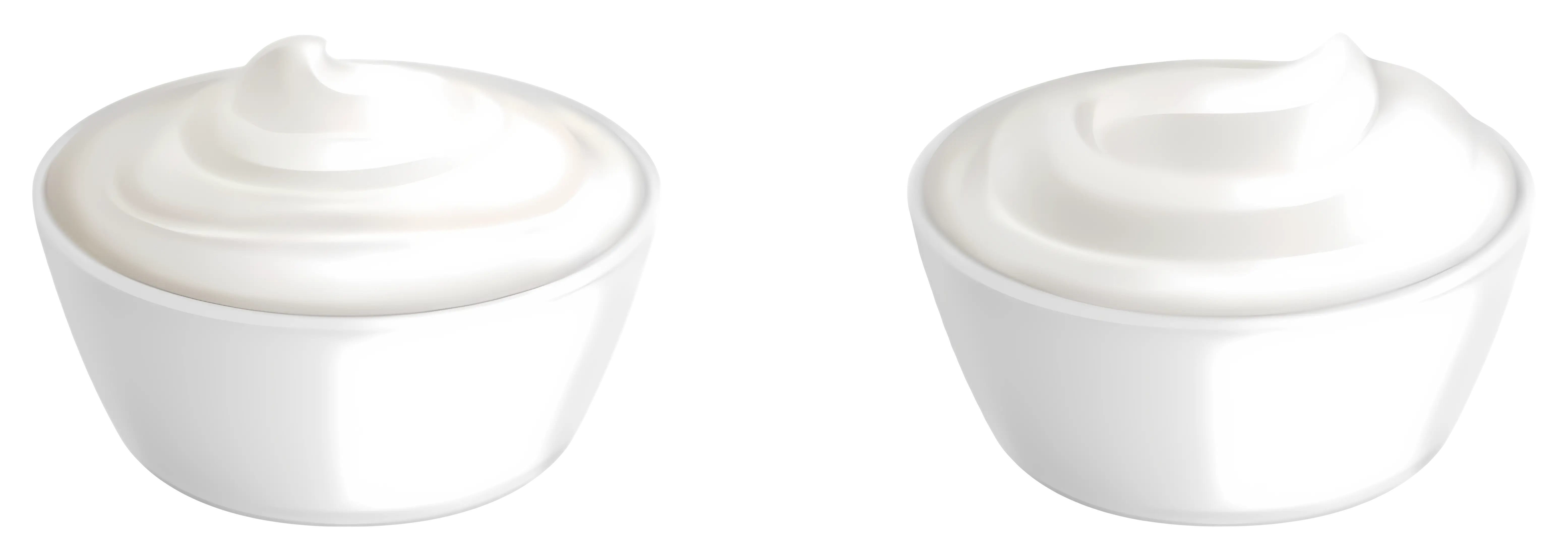 White Cream in Bowls