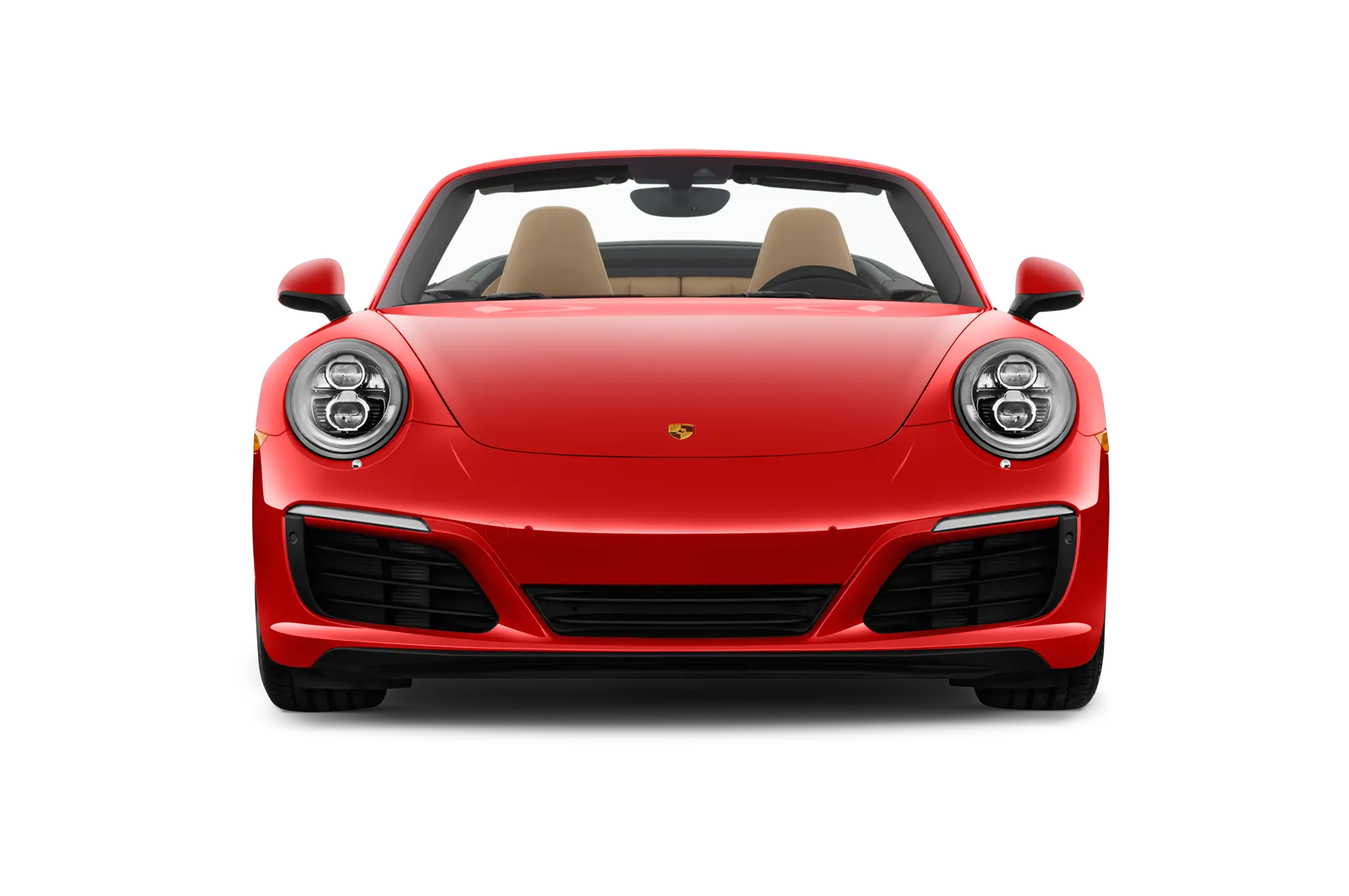 Red Convertible Porsche Car