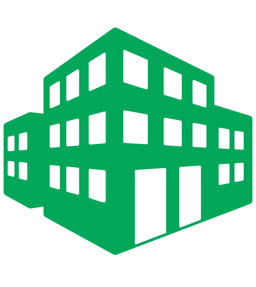 Green Office Building Icon