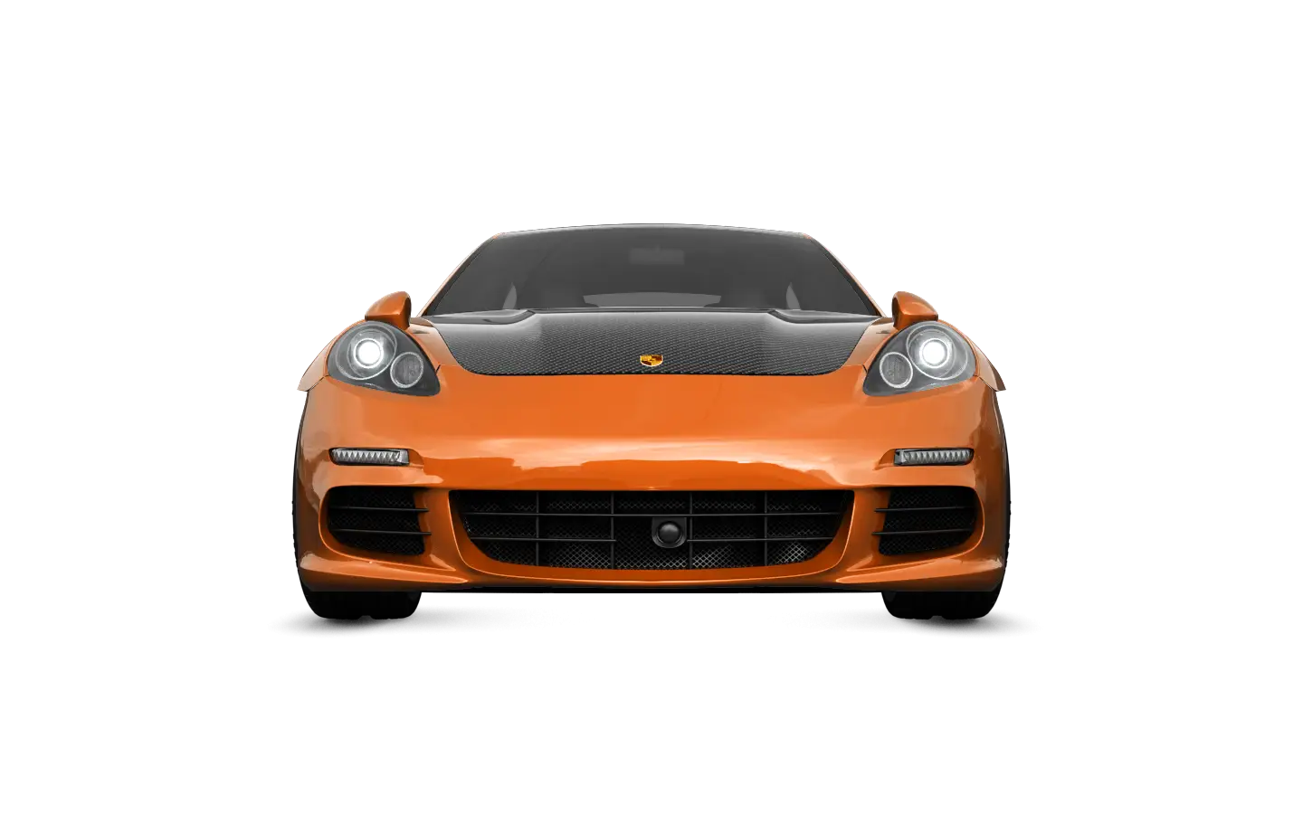 Elegant Orange Sports Car
