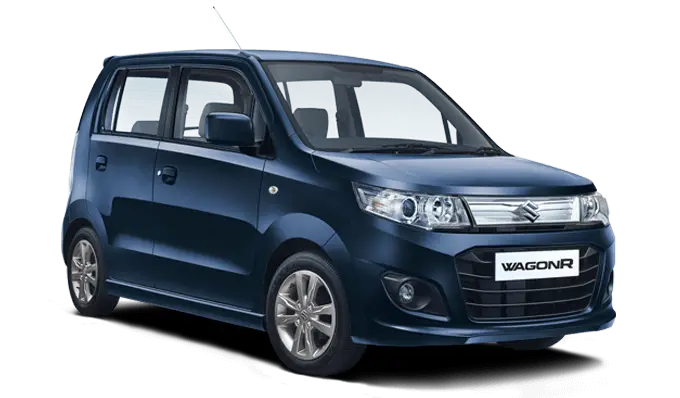 Blue Compact Car