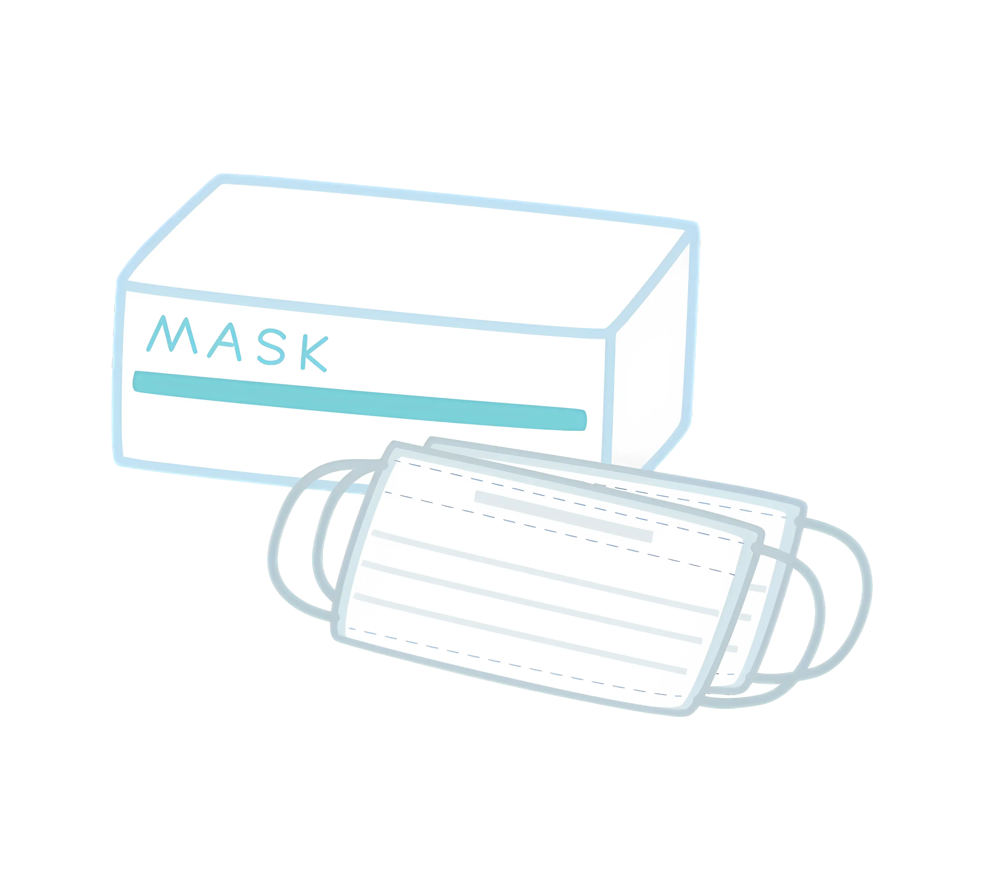 Box of Face Masks for Health Protection