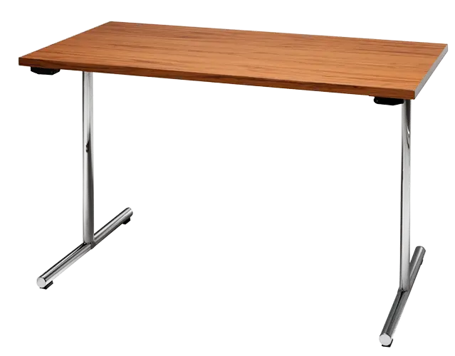 Modern Wooden Desk with Steel Legs