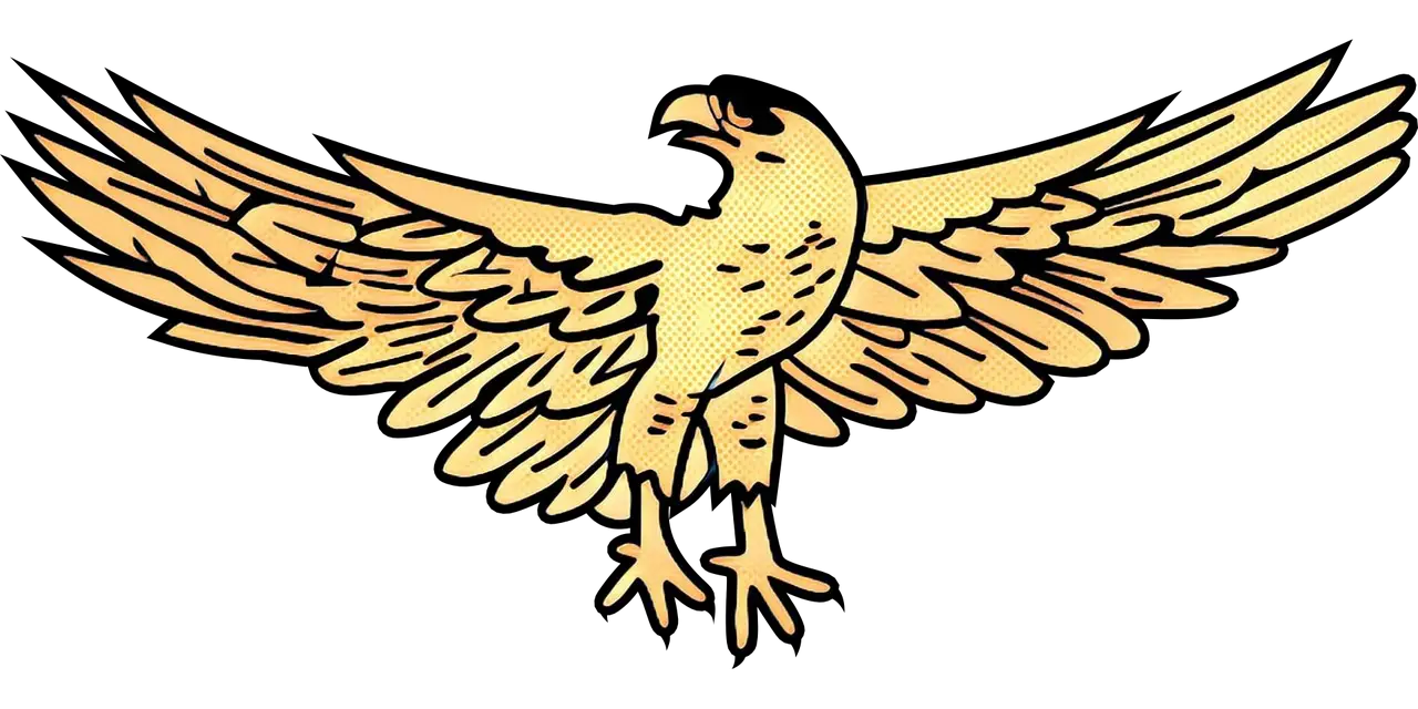 Flying Bird with Spread Wings