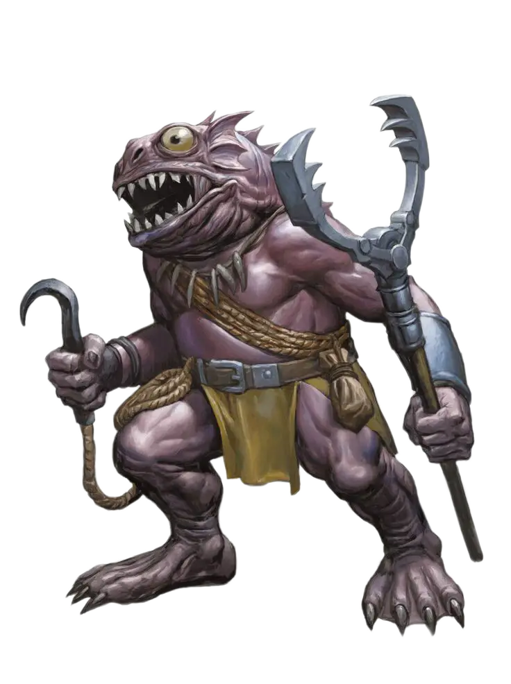 Fantasy Monster with Weapons