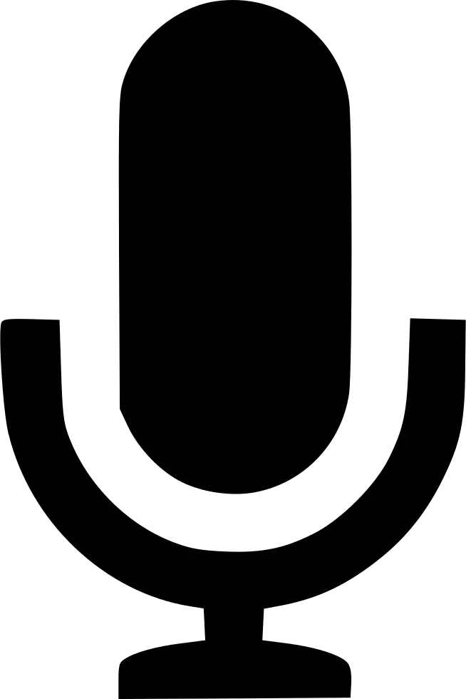 Simple Microphone Icon for Audio Design