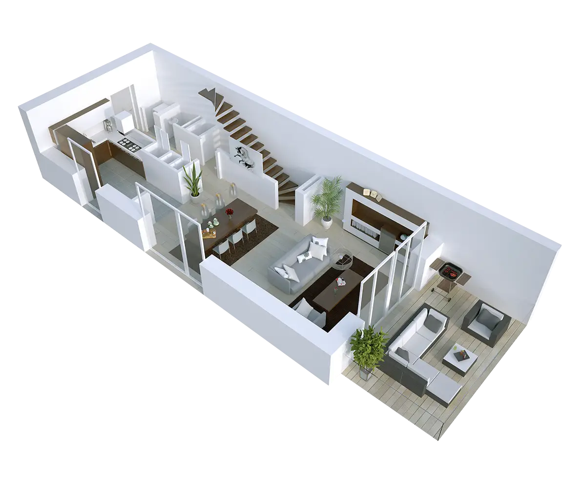 Modern House 3D Floor Plan