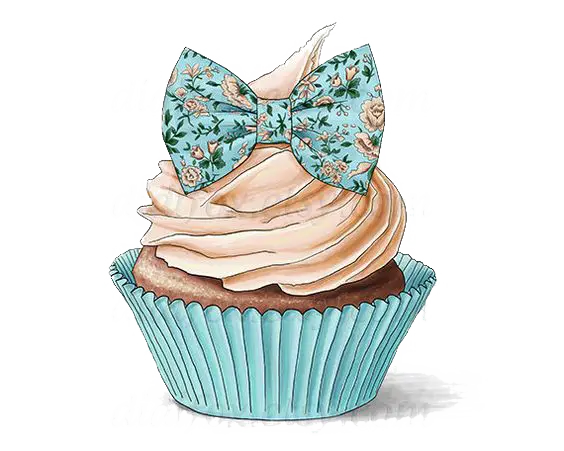 Decorative Cupcake with Bow