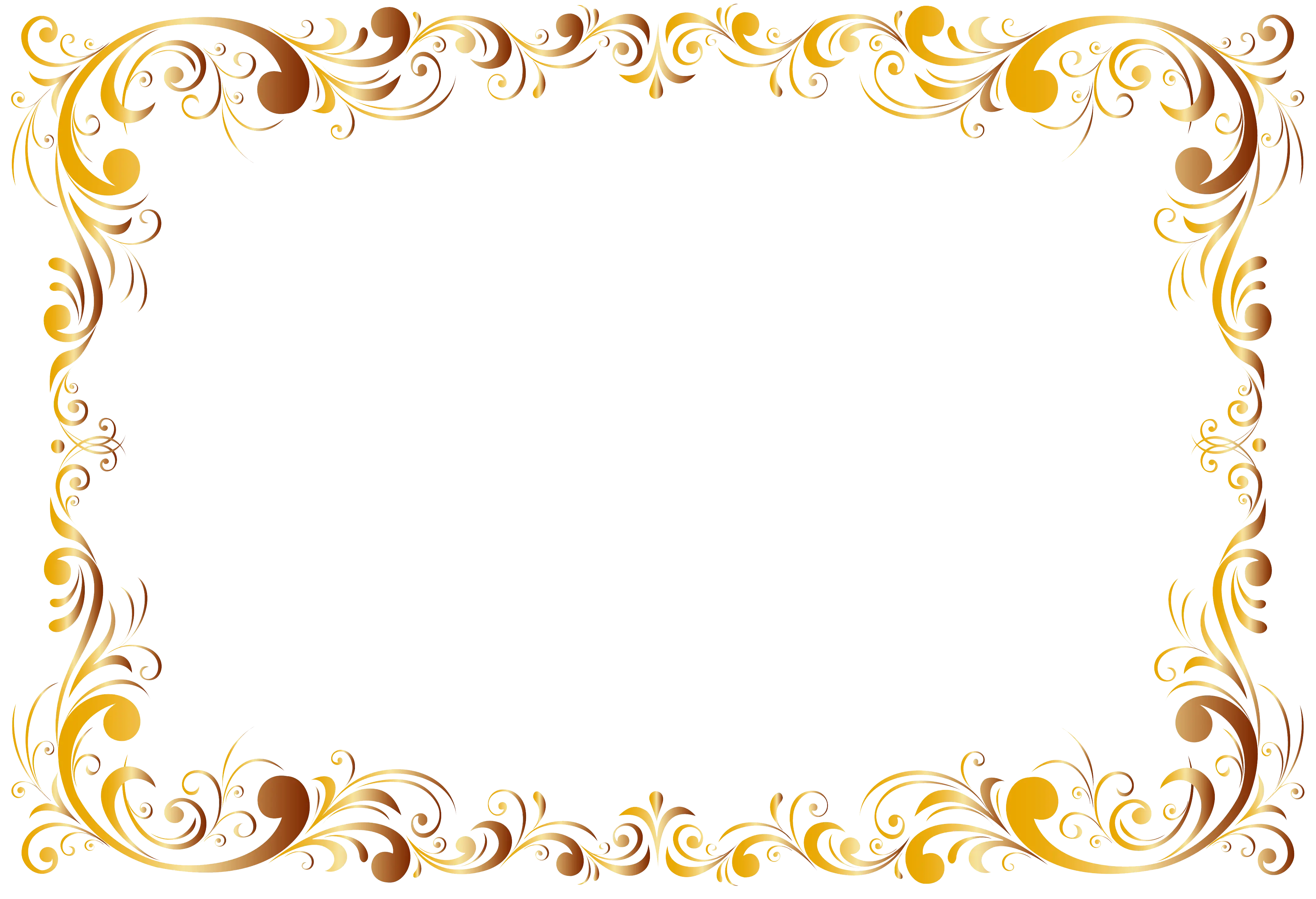 Golden Ornamental Decorative Frame