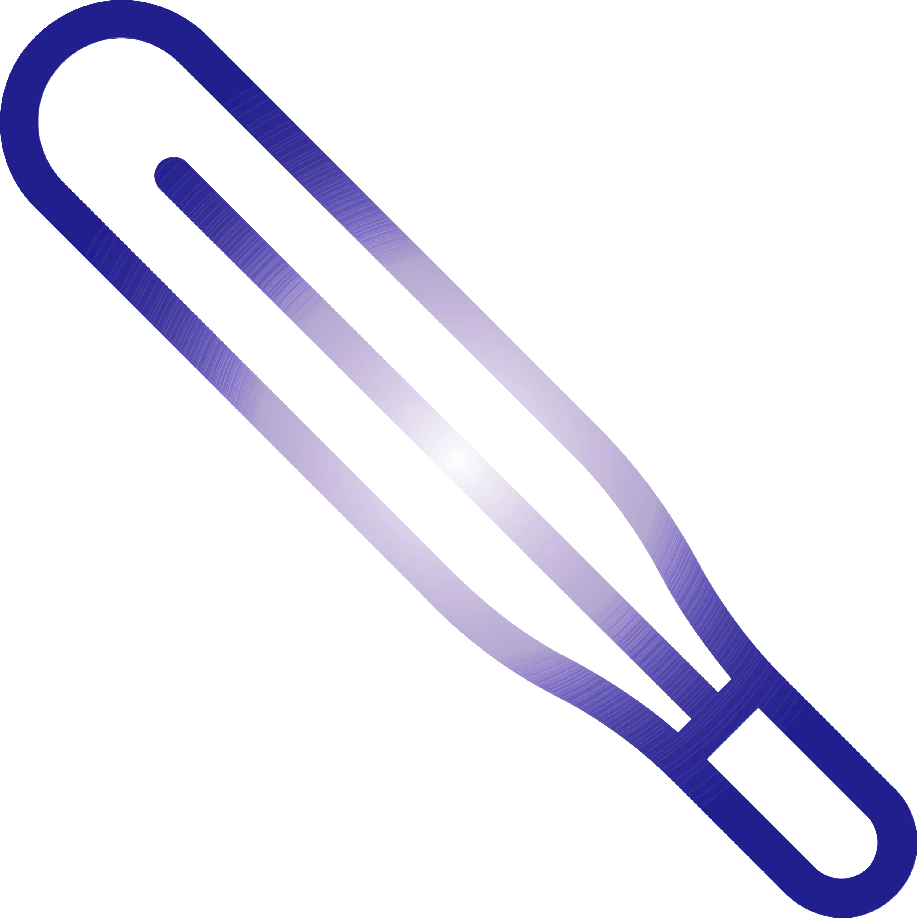 Blue Tuning Fork Illustration