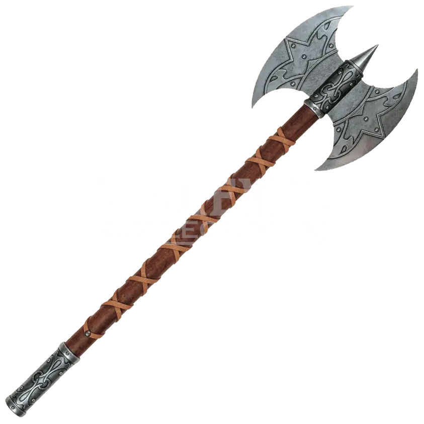 Double-Edged Medieval Battle Axe