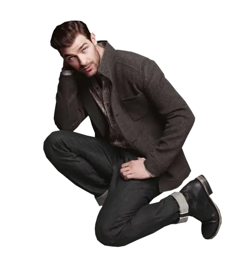 Man in Casual Outfit Posing