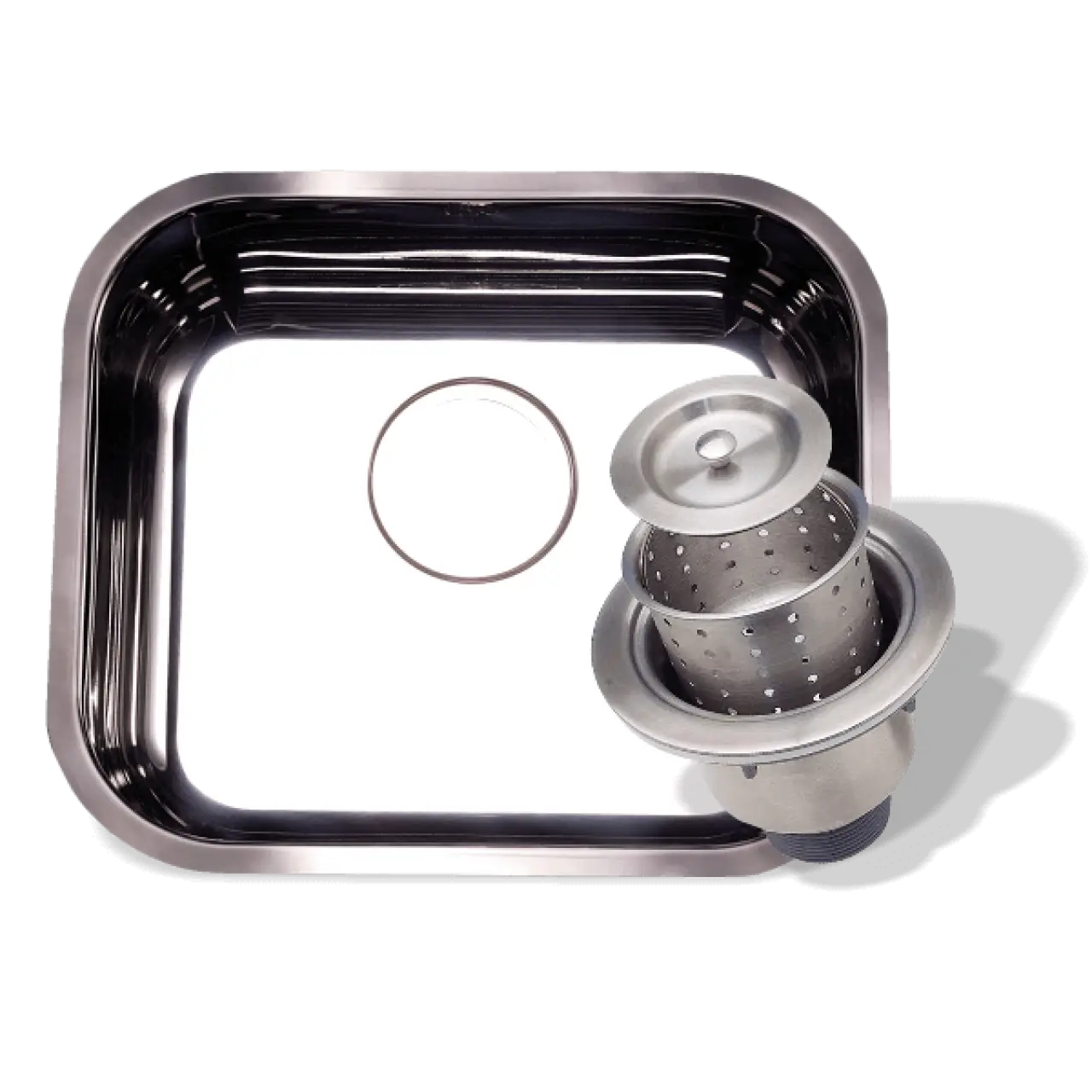 Stainless Steel Sink with Strainer