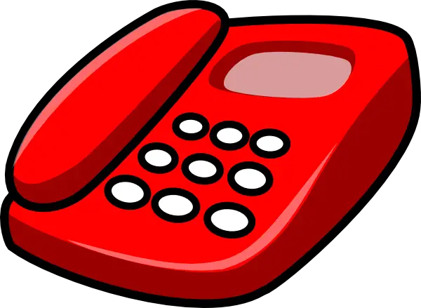 Red Telephone Device for Communication