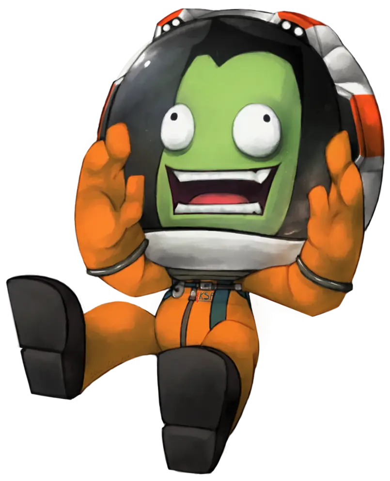 Green Alien Character in Spacesuit
