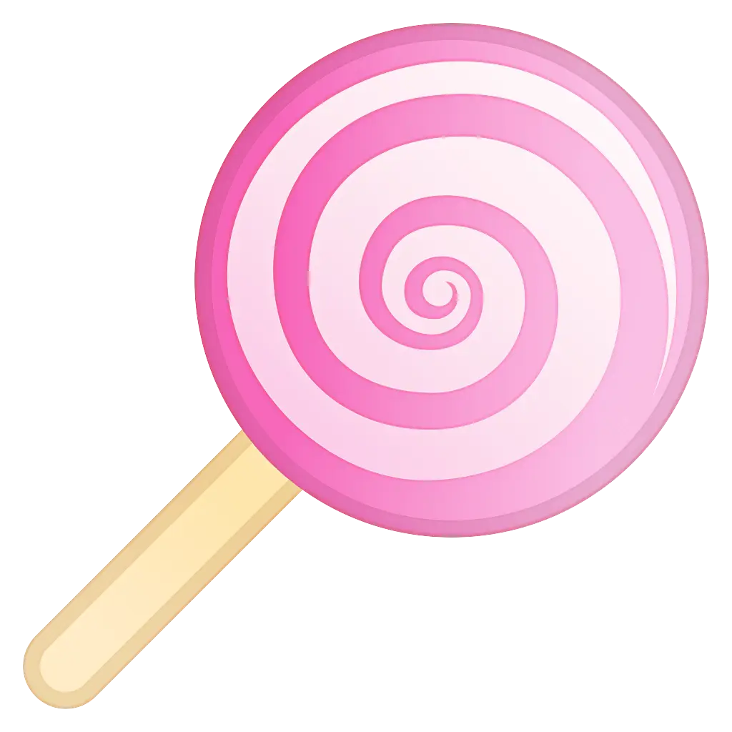Pink Swirl Lollipop Illustration