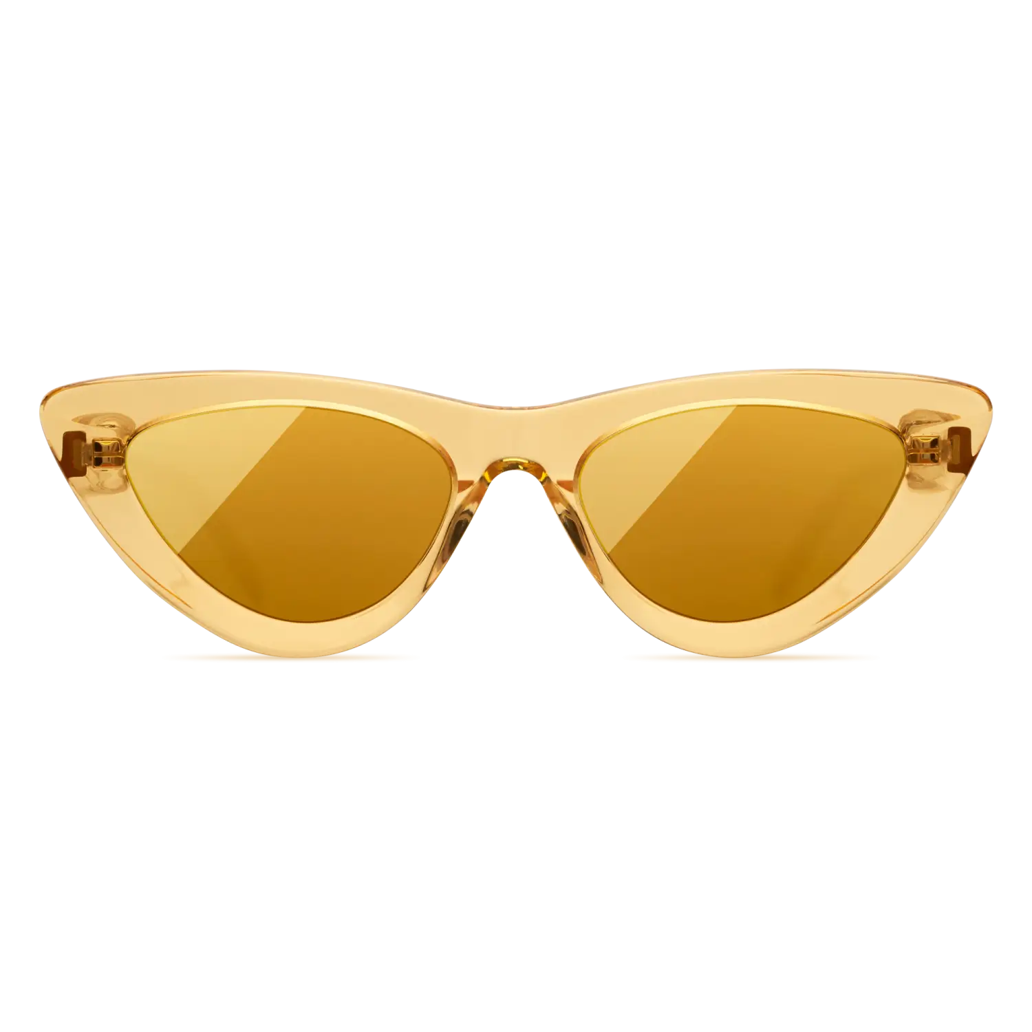 Chic Golden Cat-Eye Sunglasses