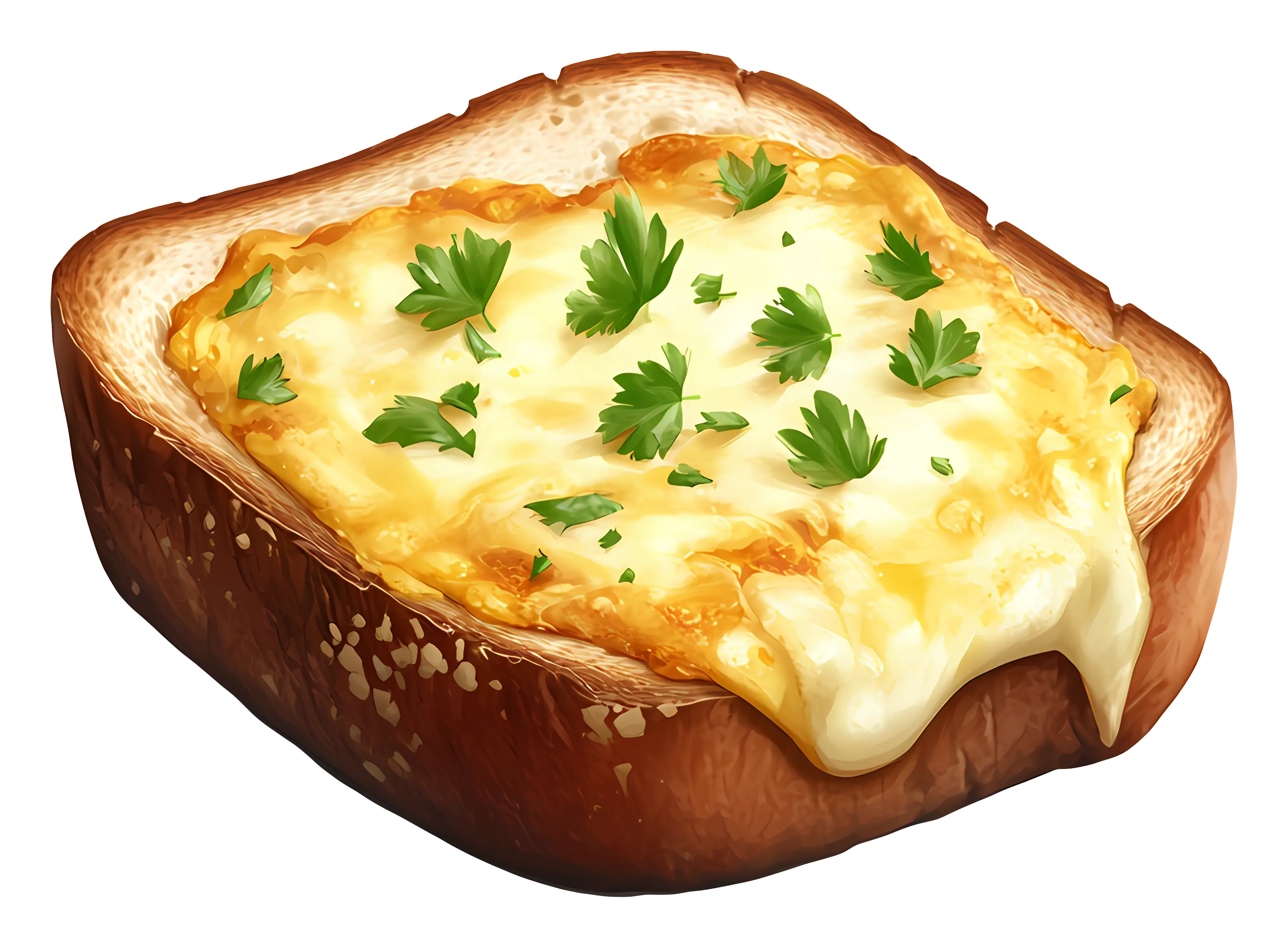 Cheese Toast with Parsley