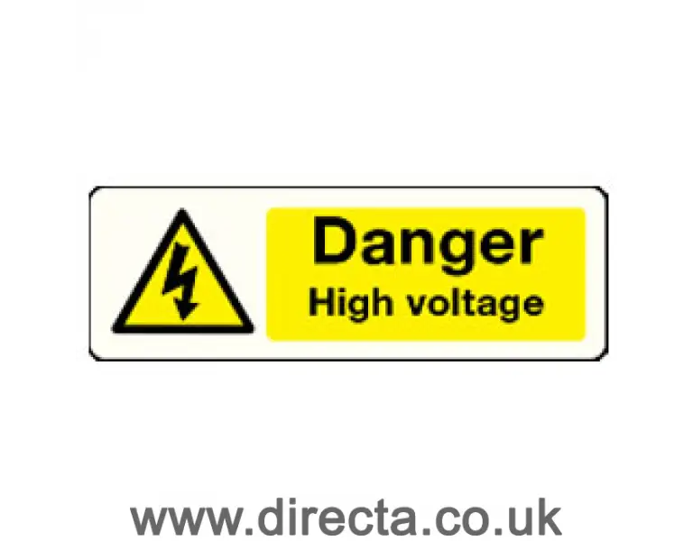 Danger High Voltage Warning Sign