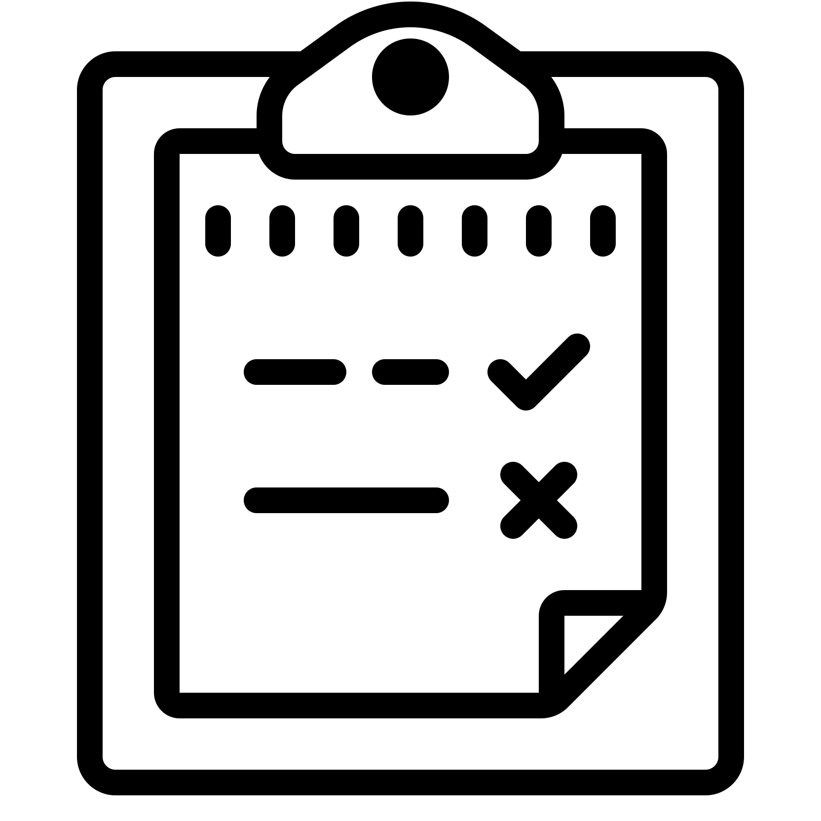 Minimalistic Clipboard Checklist Icon