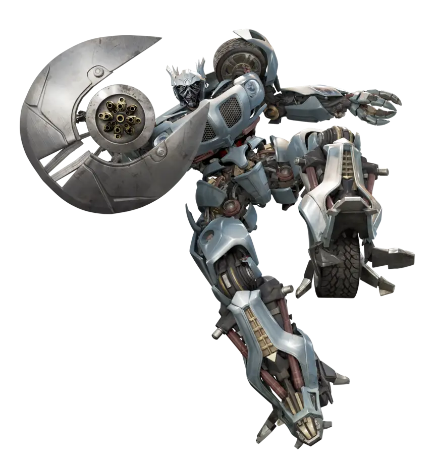Robot Warrior with Bladed Weapon Design