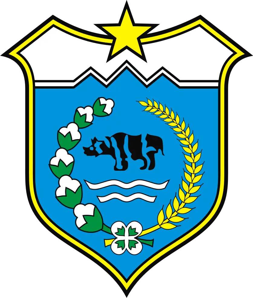 Blue Shield Logo with Agricultural Symbols