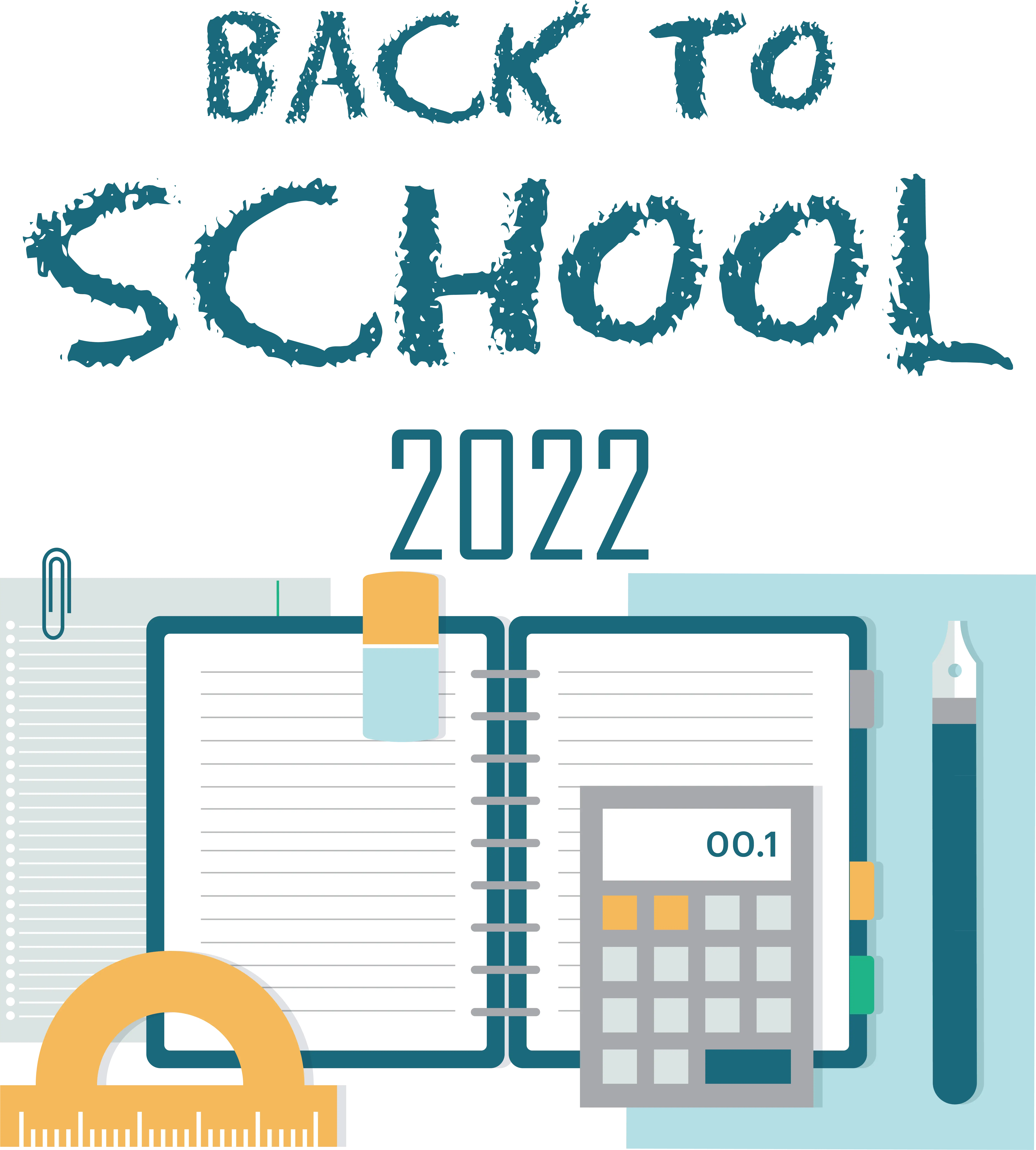 Notebook and Tools for Back to School 2022