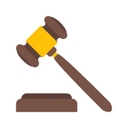 Wooden Gavel Illustration for Legal and Justice Themes
