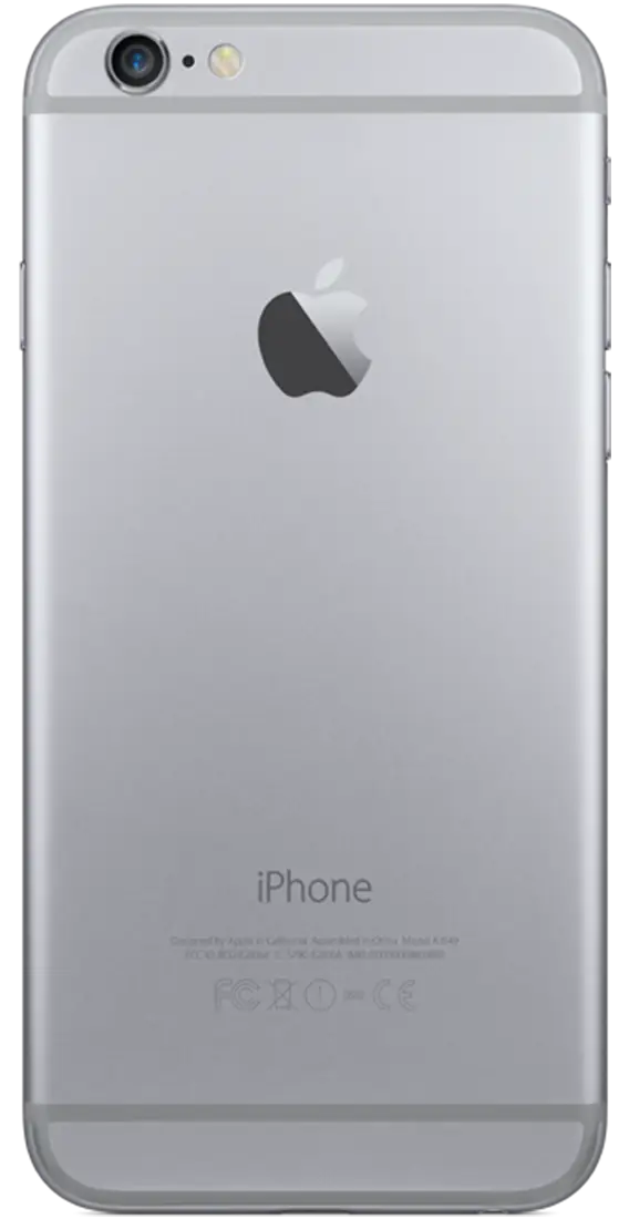 Silver Smartphone with Apple Logo