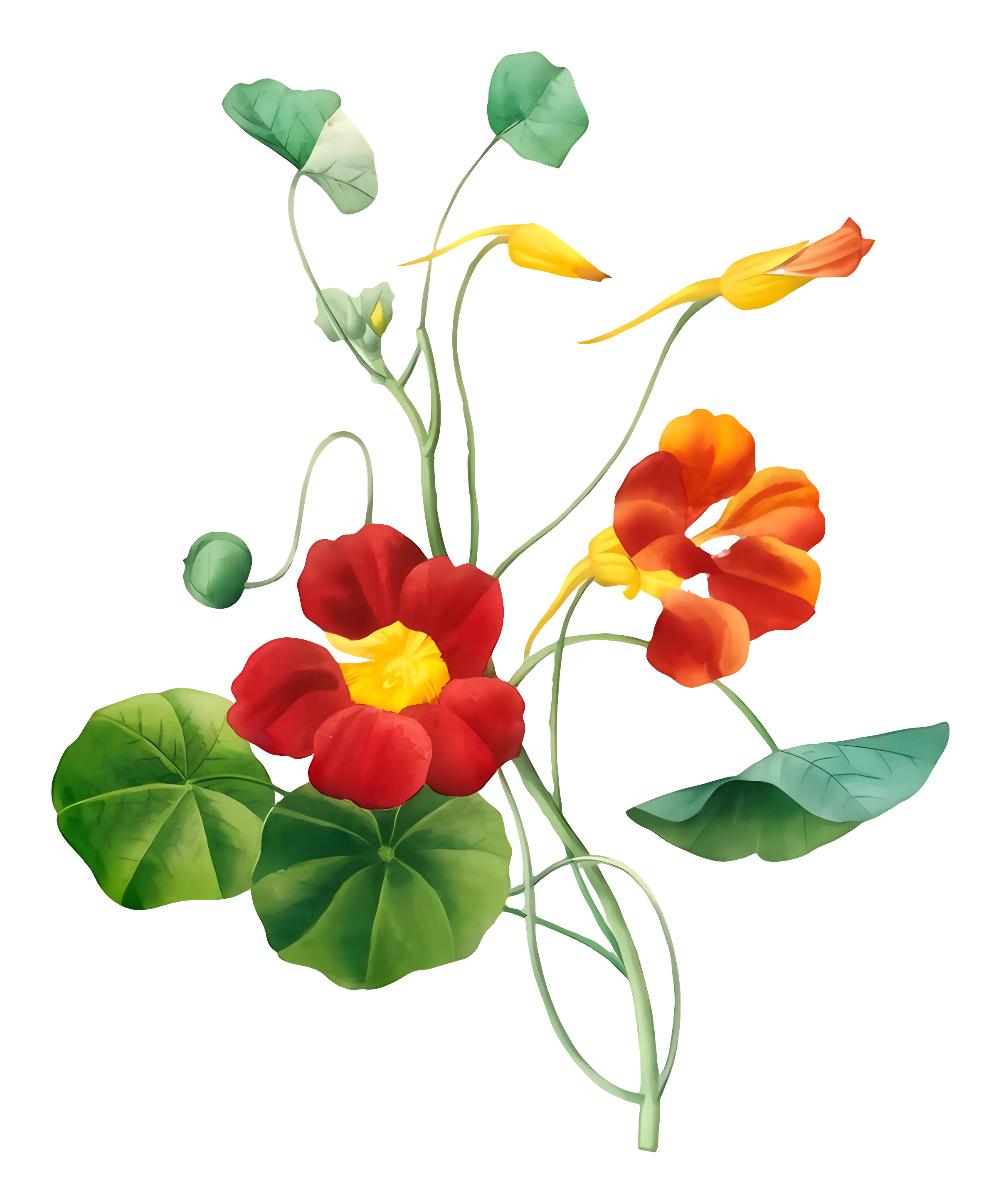 Vibrant Nasturtiums