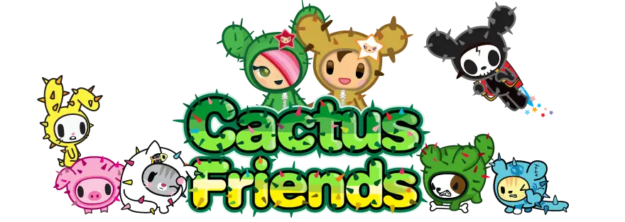 Cactus Friends Cartoon Characters