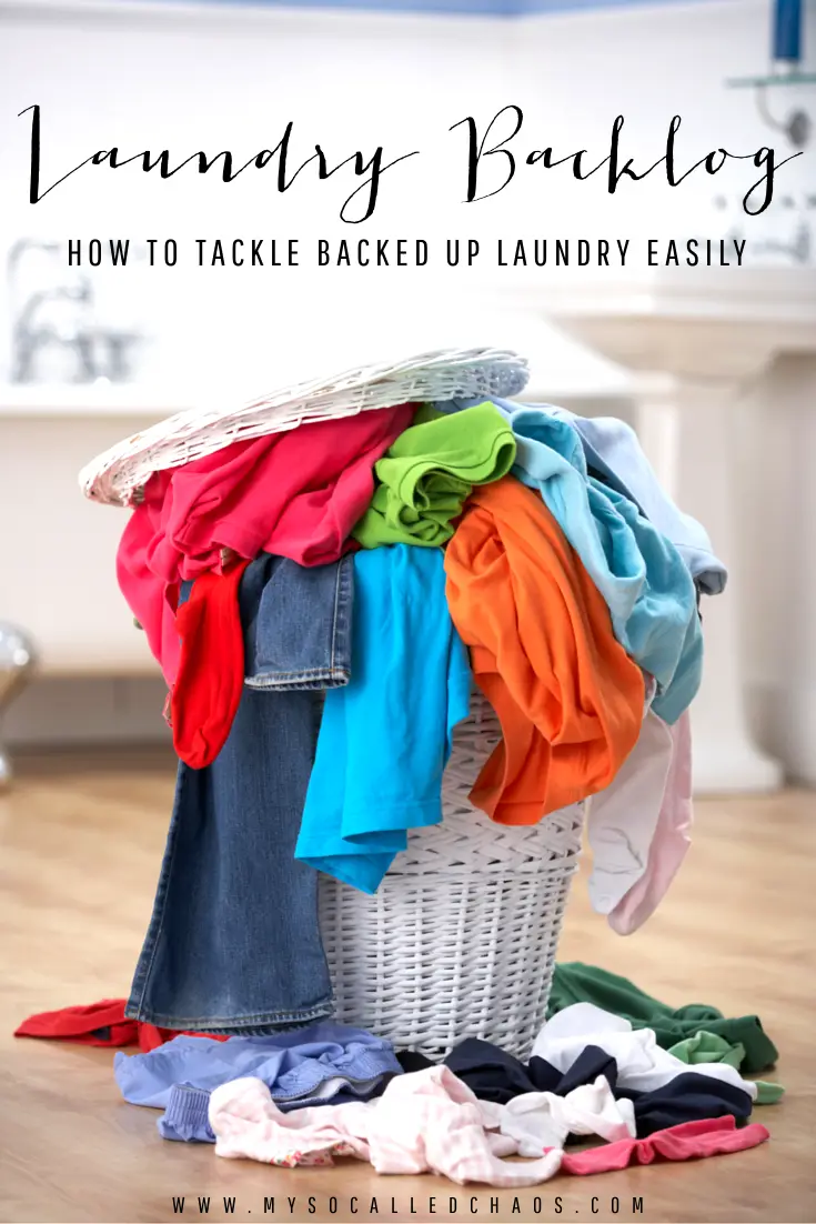 Overflowing Laundry Basket with Clothes