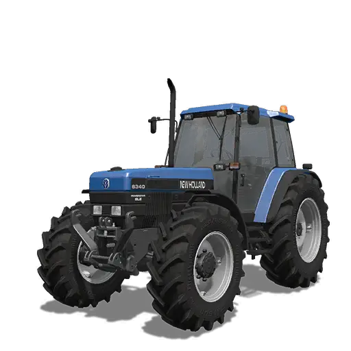 Blue Tractor for Agricultural Work