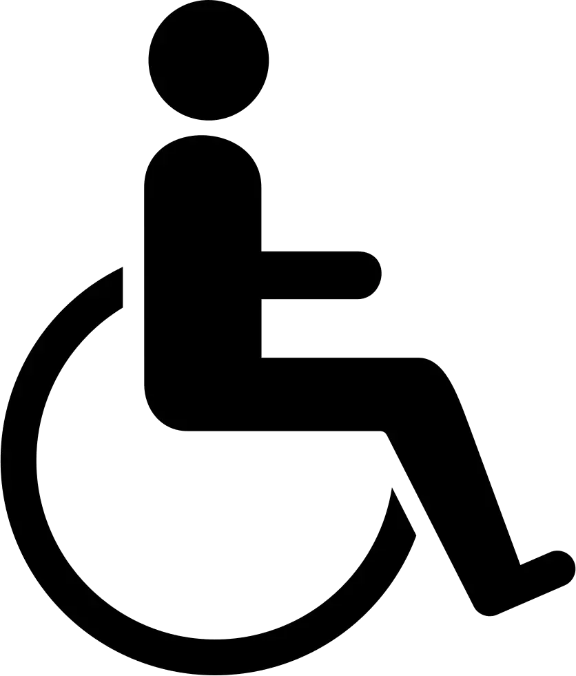Black Wheelchair Accessibility Icon