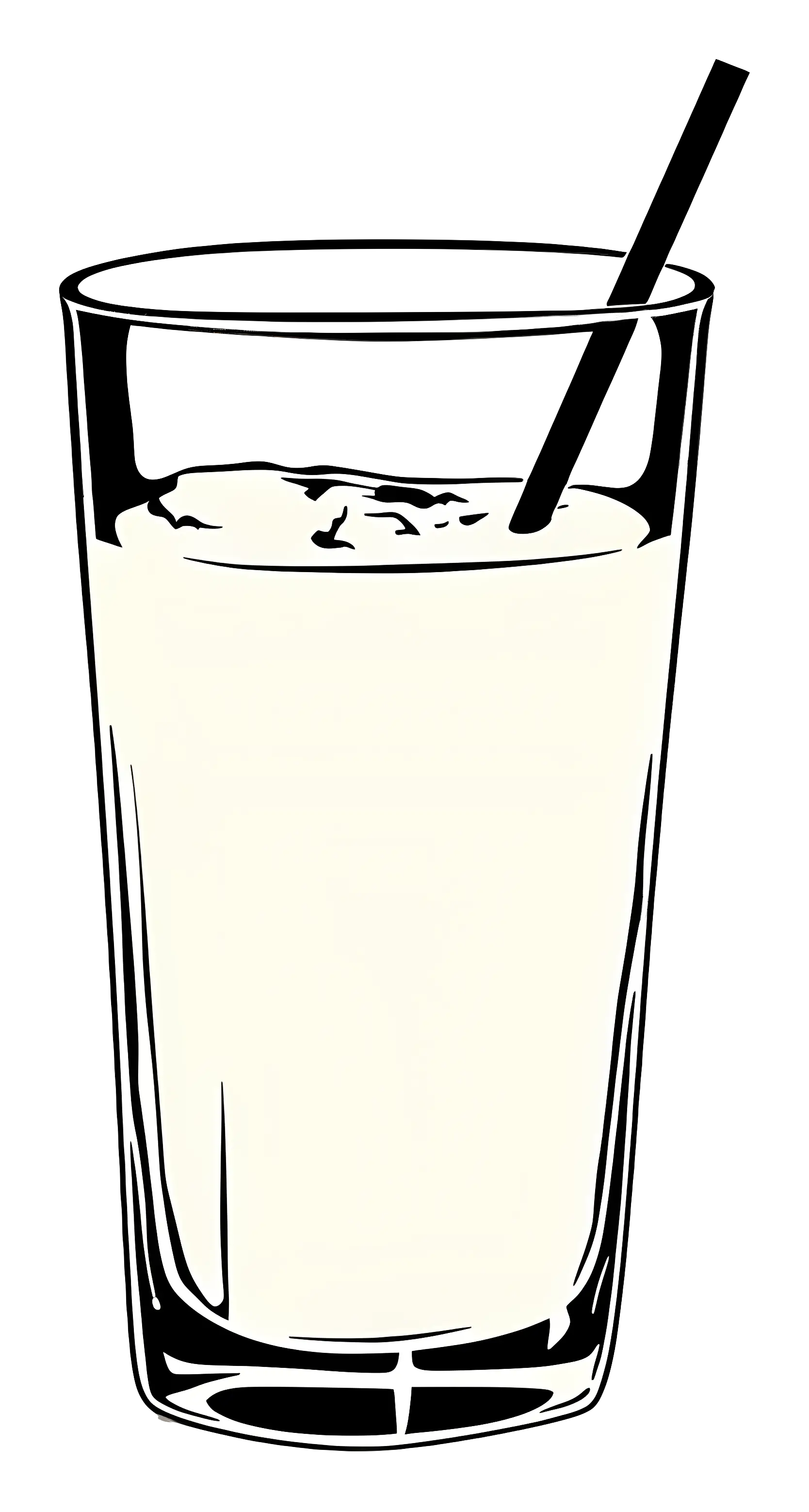 Creamy Milkshake in a Glass