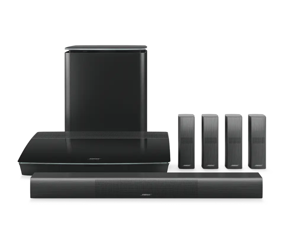 Black Modern Home Theater System
