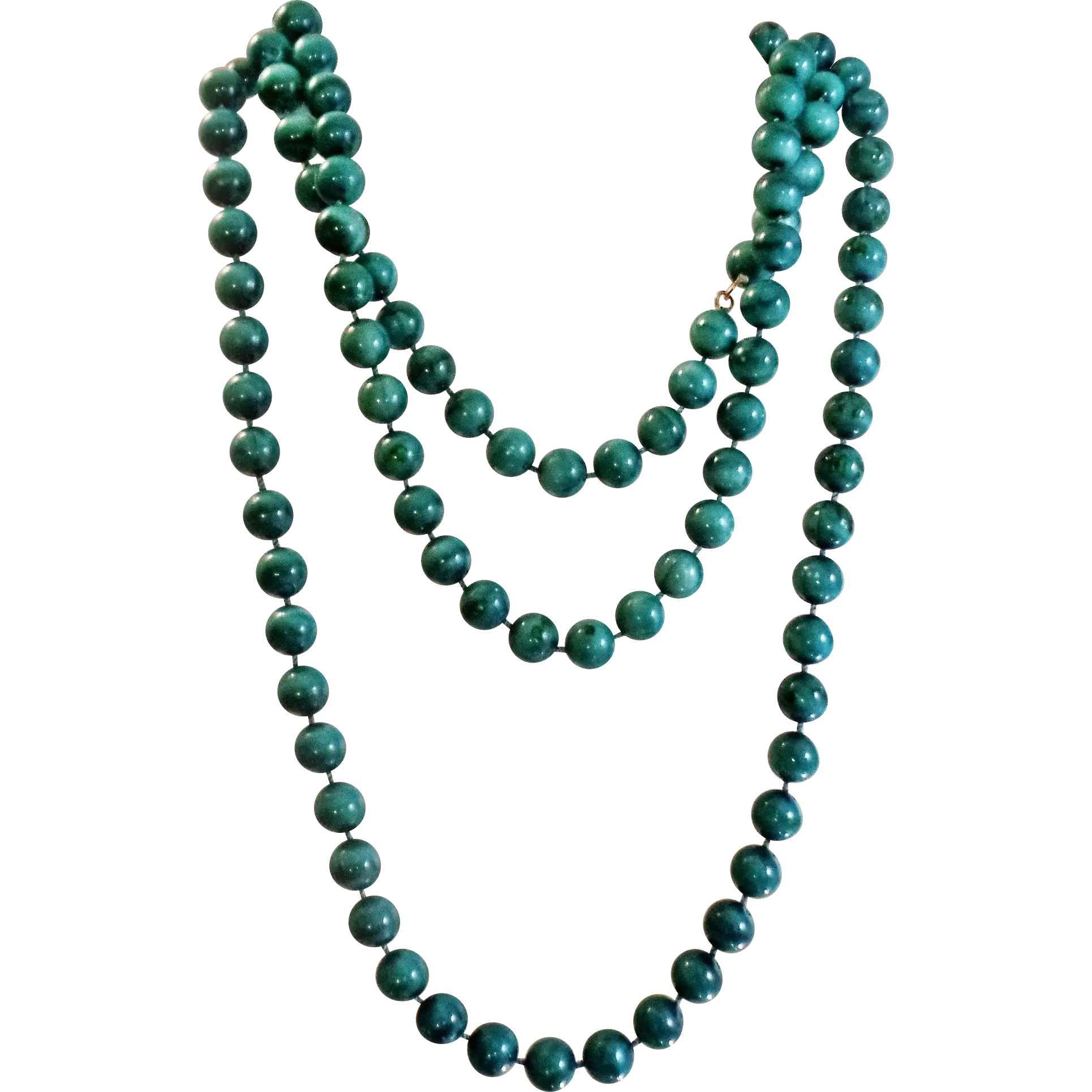 Elegant Green Beaded Necklace