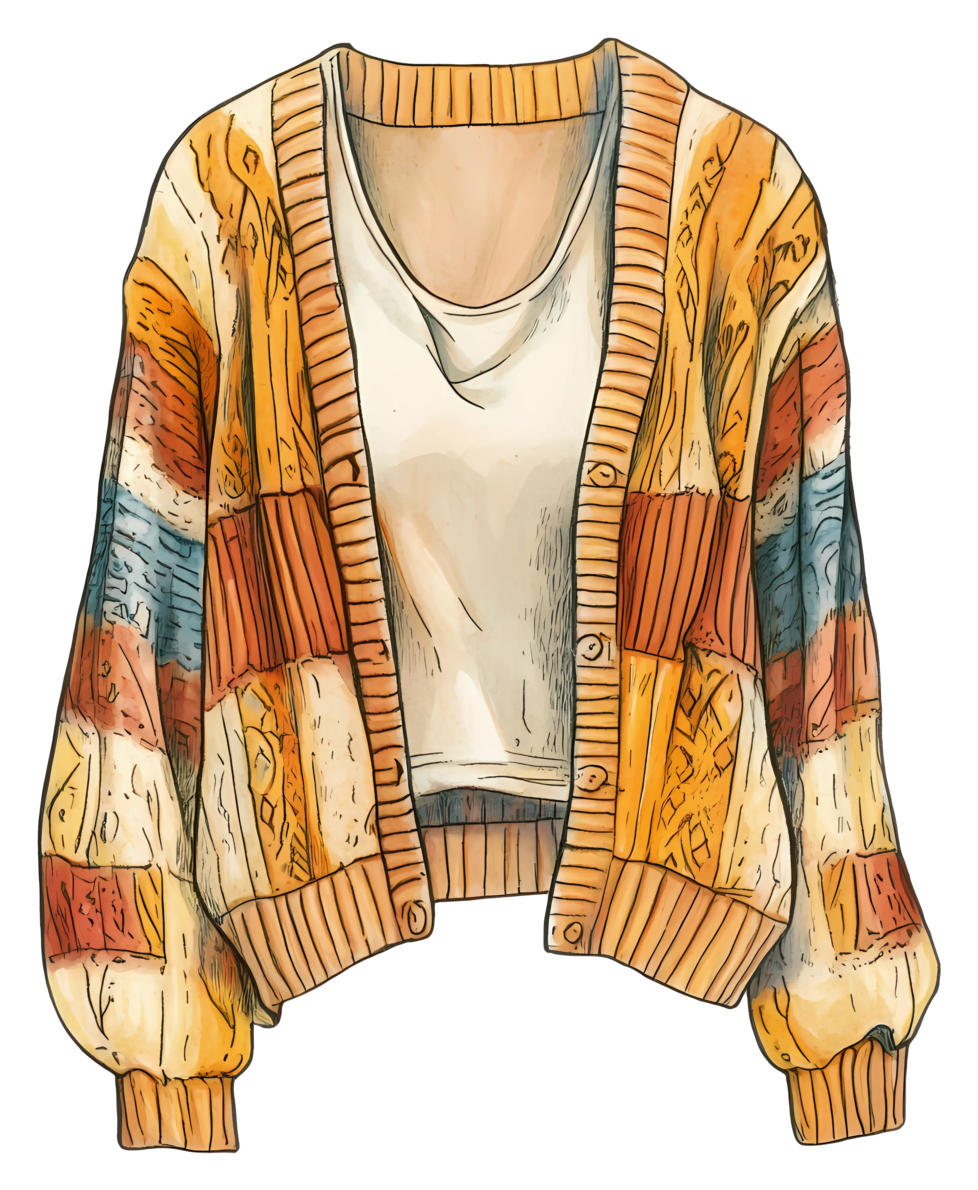 Colorful Cardigan for Cozy Days