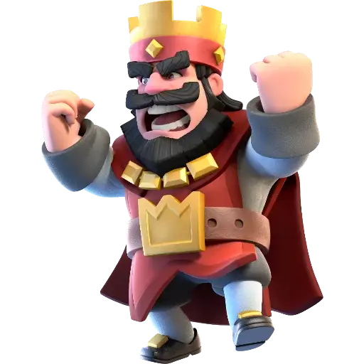Angry Cartoon King Character
