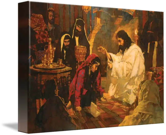 Religious Painting Depicting Historical Scene