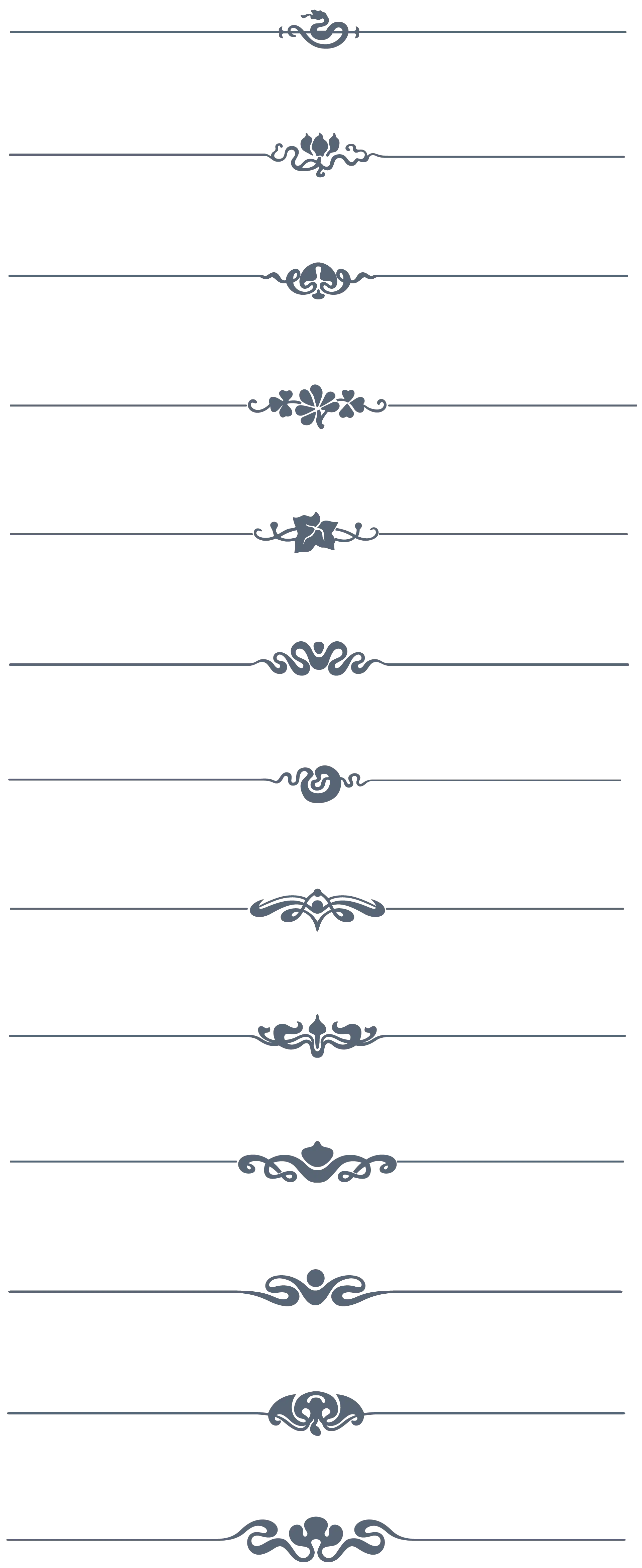 Set of Decorative Lines
