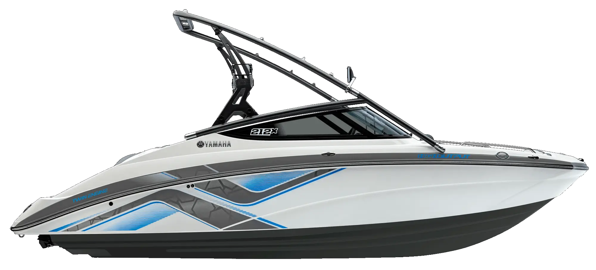 White and Blue Speedboat