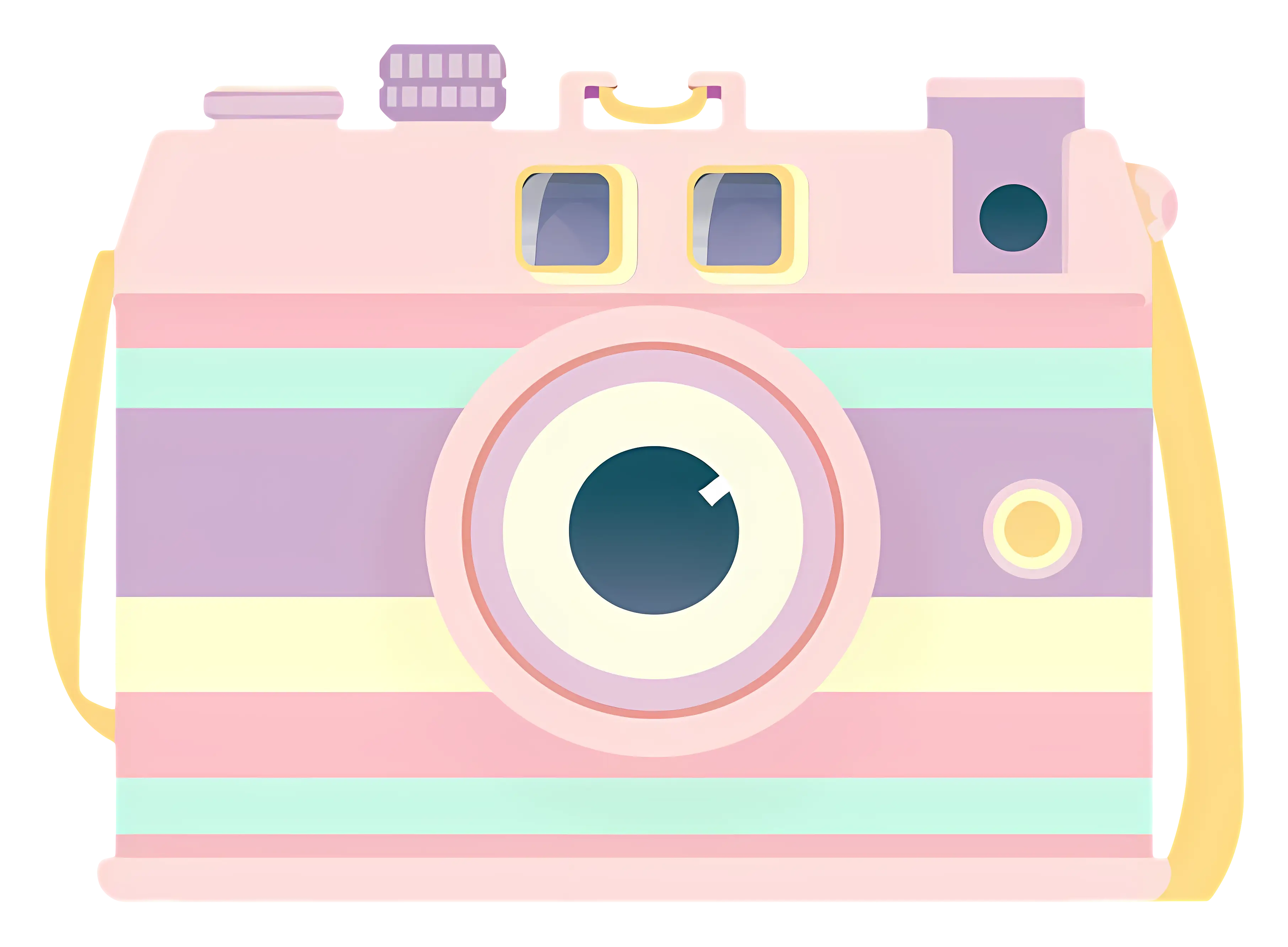 Pastel Striped Camera Design