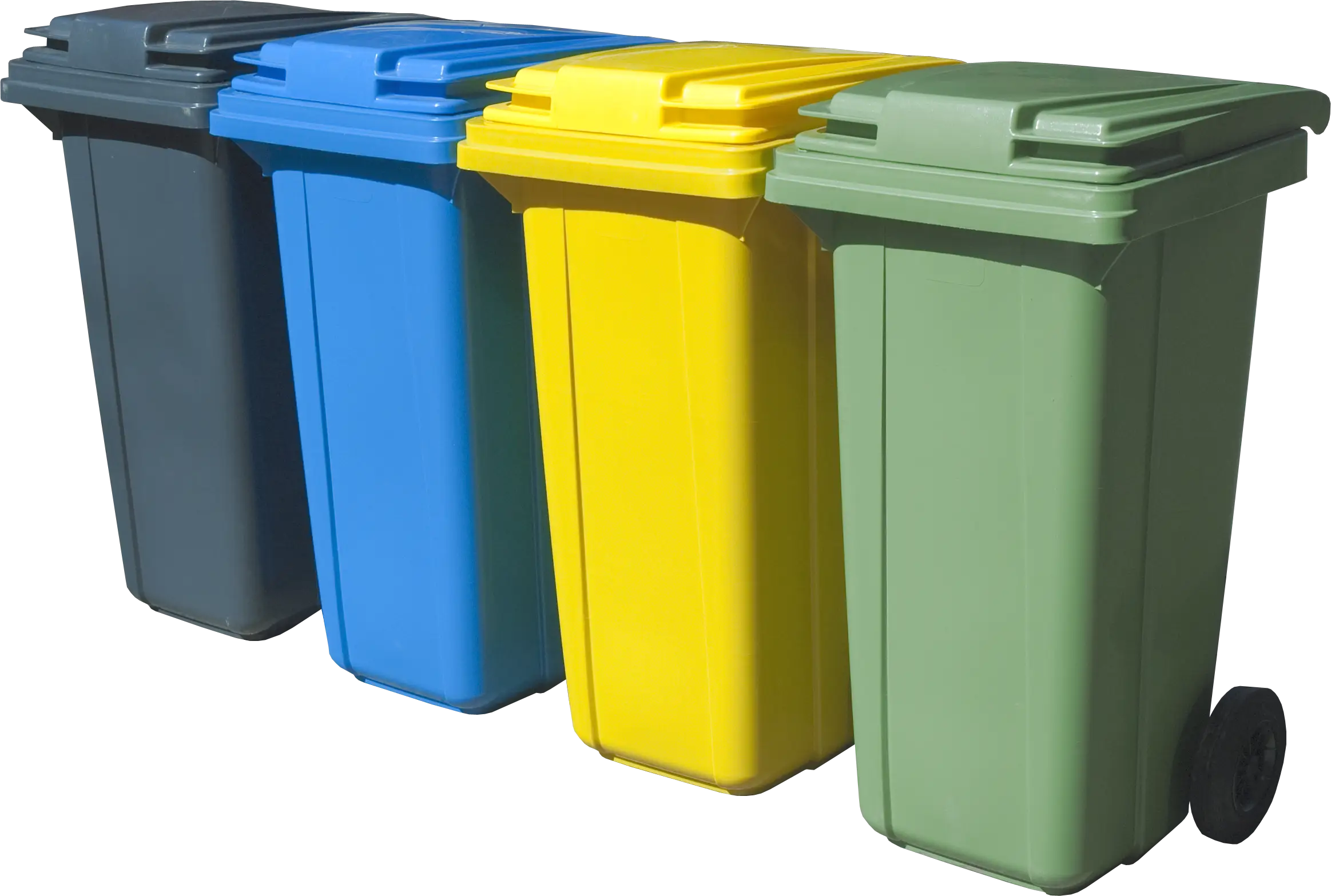 Colorful Recycling Bins for Waste Management