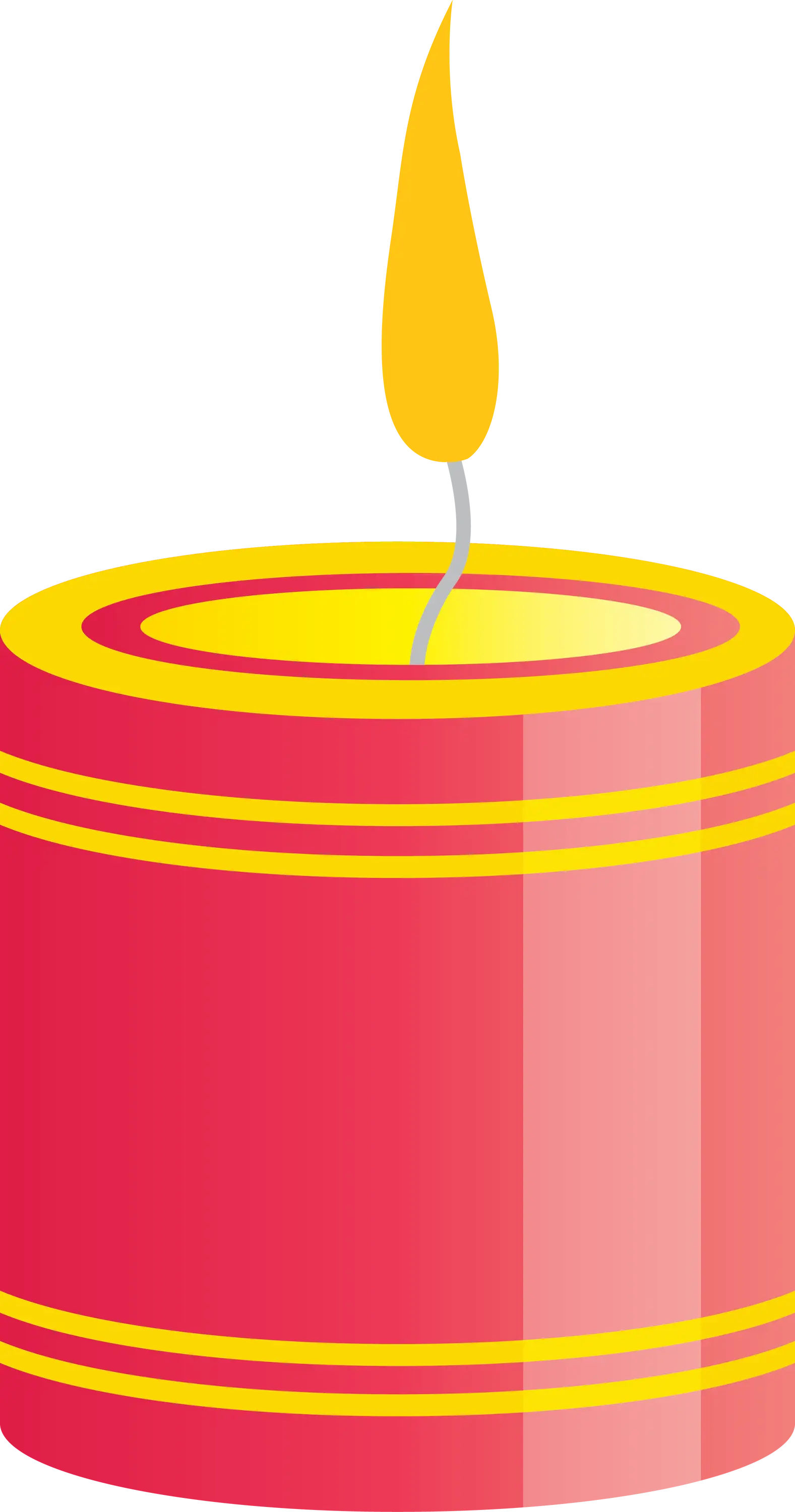 Red Candle Decoration for Celebrations
