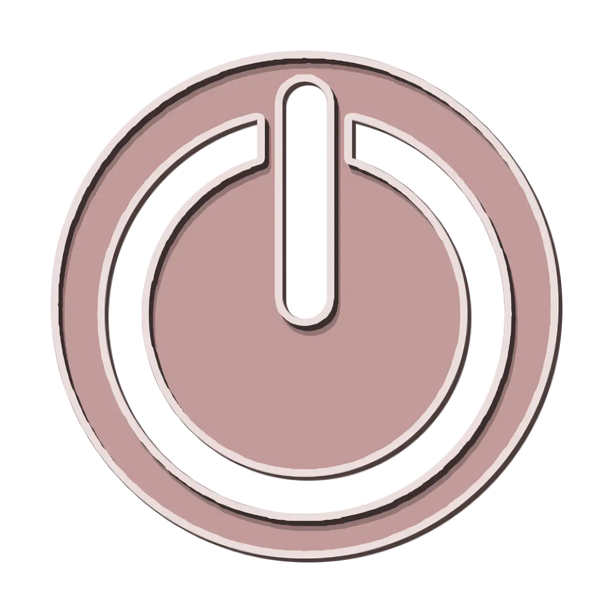 Minimalistic Power Button Icon