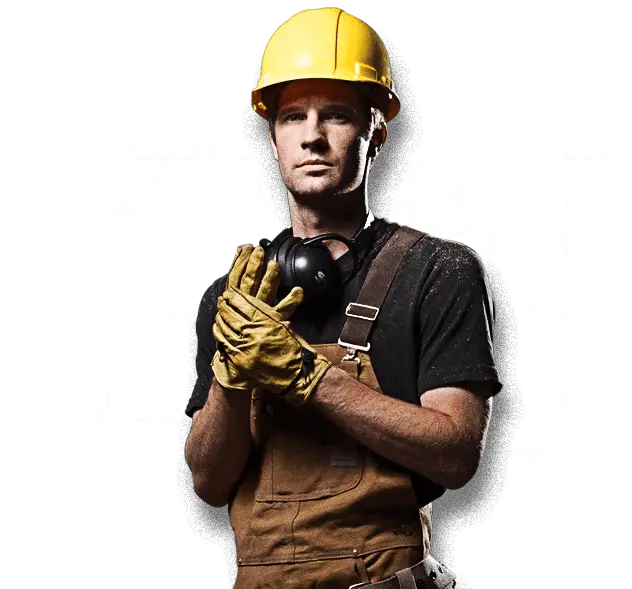 Construction Worker in Safety Gear