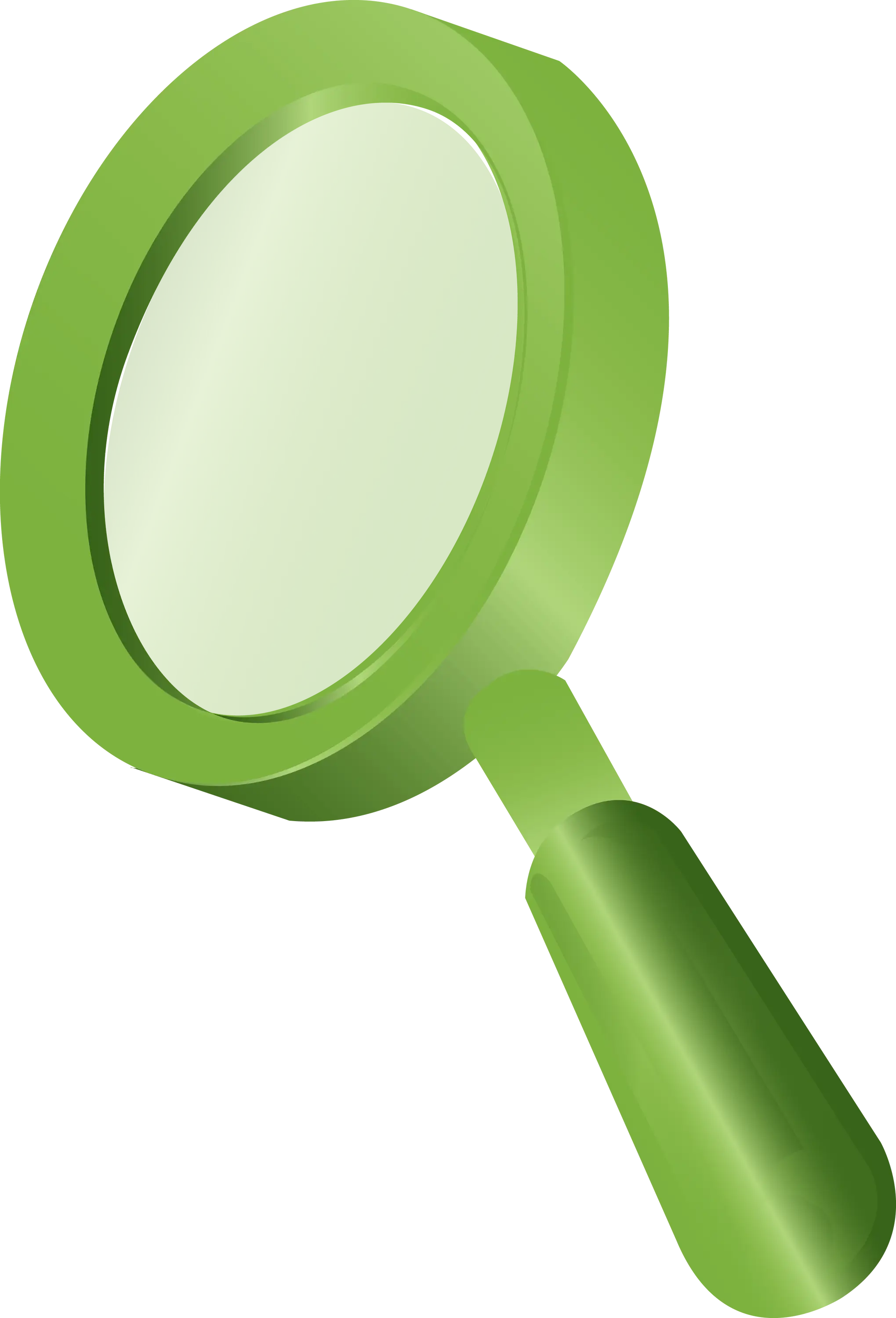 Green Magnifying Glass Icon