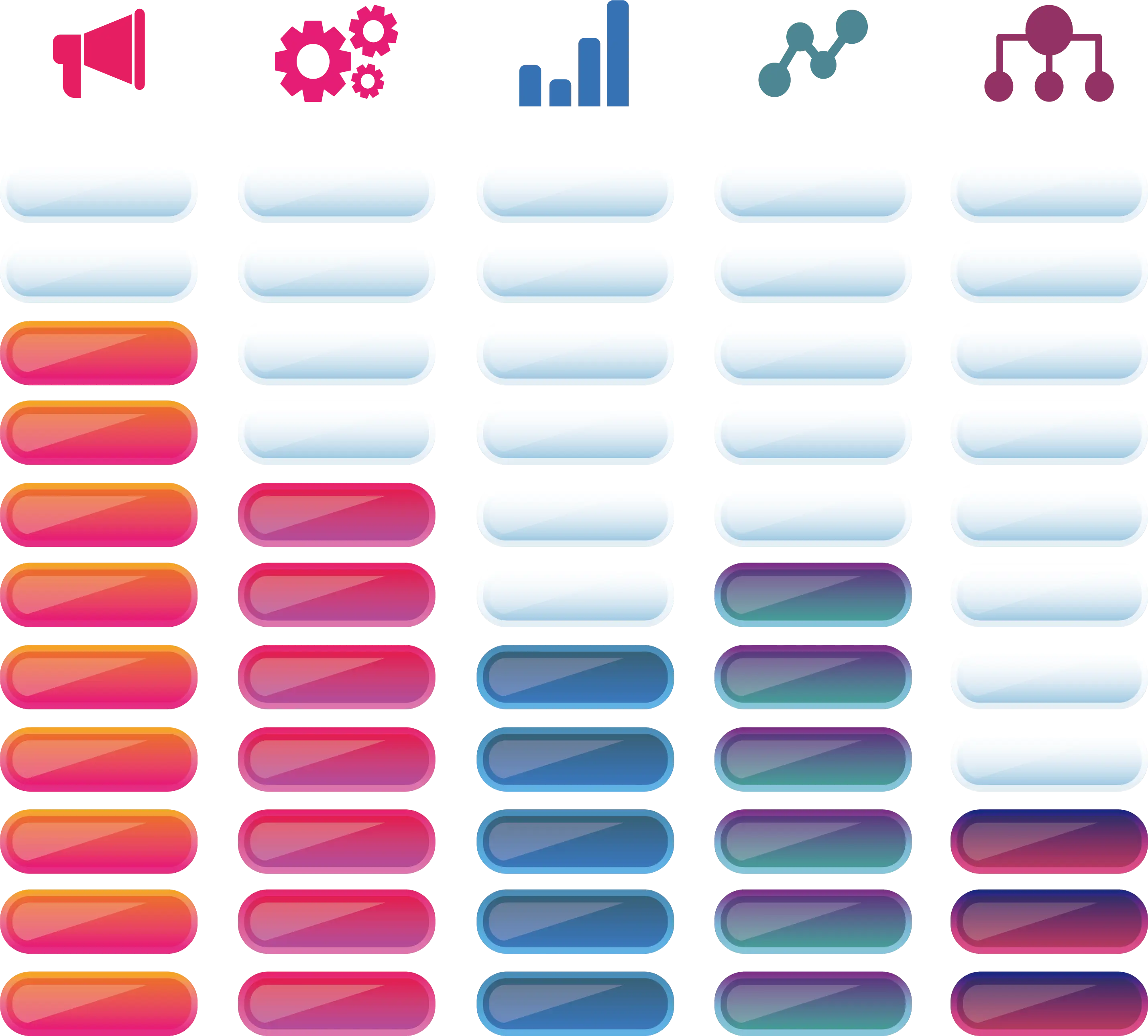 Colorful Bar Chart for Data Analysis