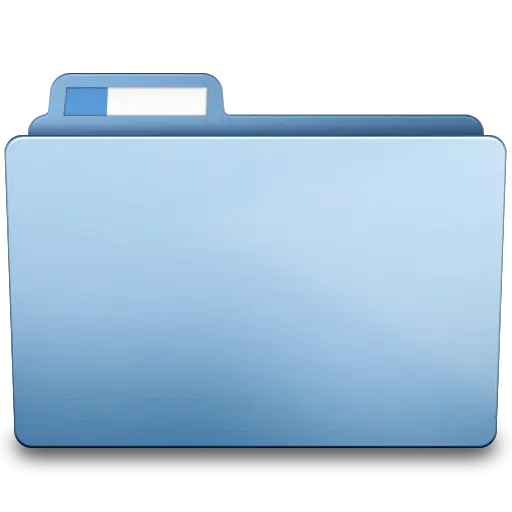 Blue Folder for Document Storage